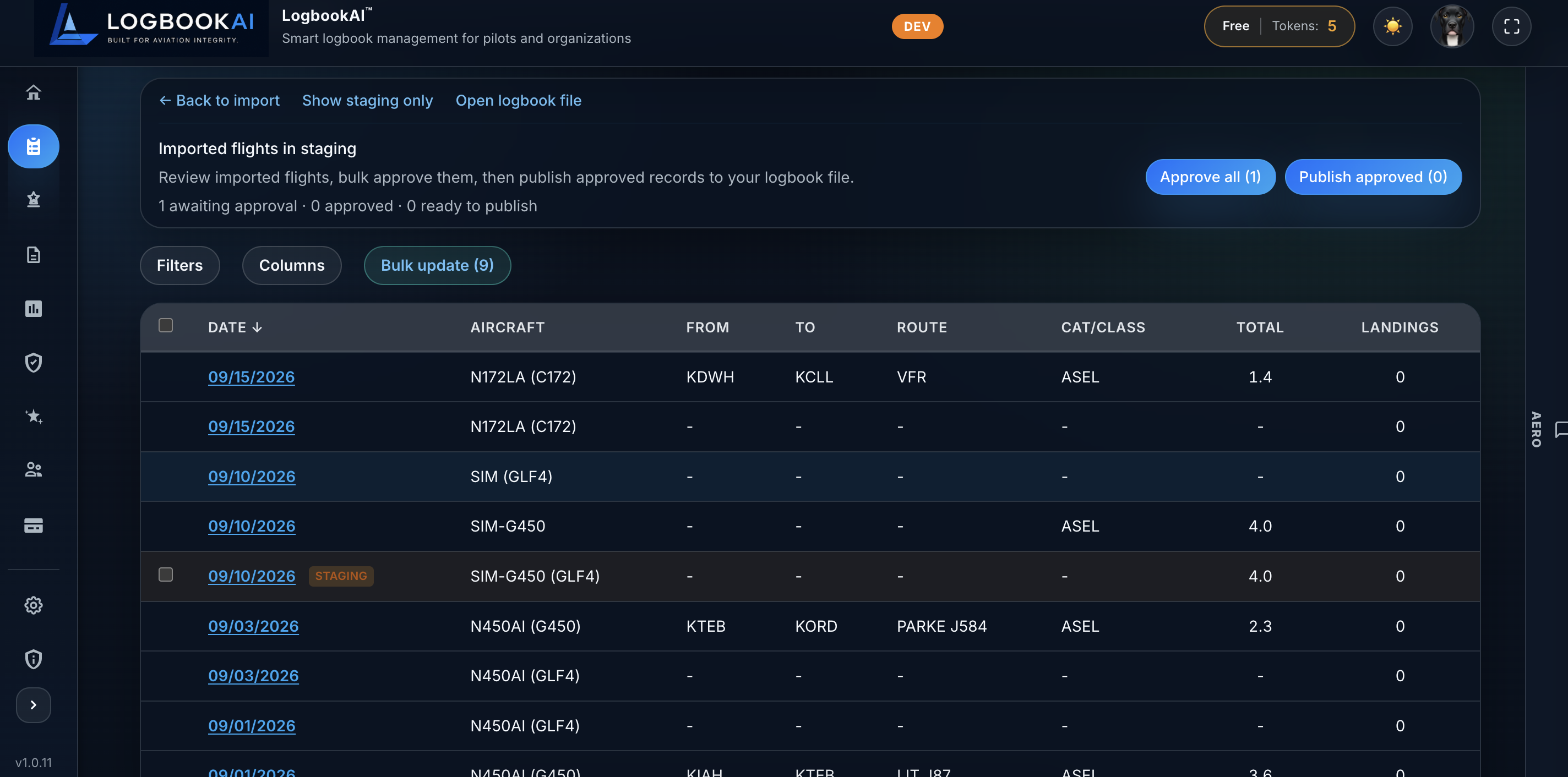 Logbook AI validation and discrepancy review